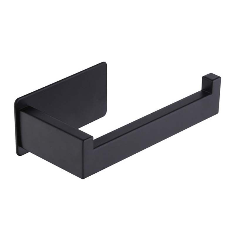 Tfluidet Paper Holder Matte Black, Tfluidet Tissue Roll Holders Dispenser and Hangers Wall Mounted for Bathroom & Kitchen