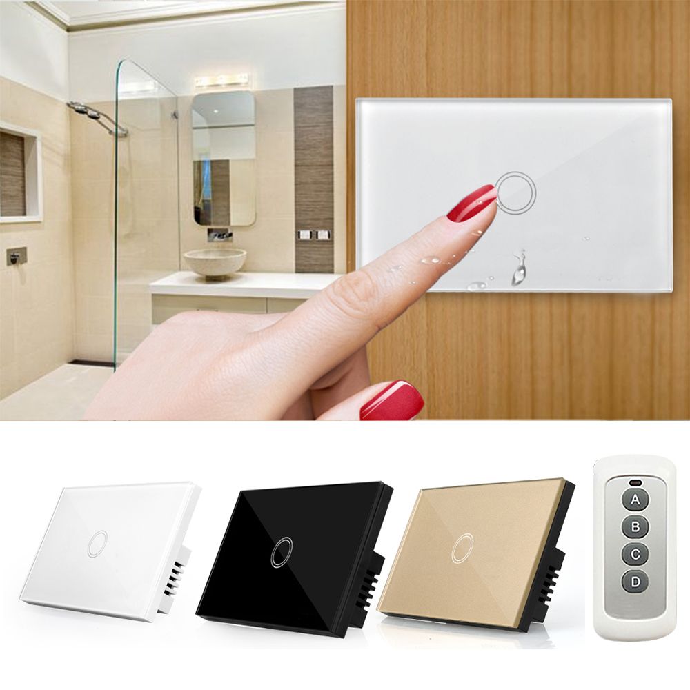 Multi-Function 120 Type Smart Touch Wall Light Switch US Plug 1 Gang Y801B