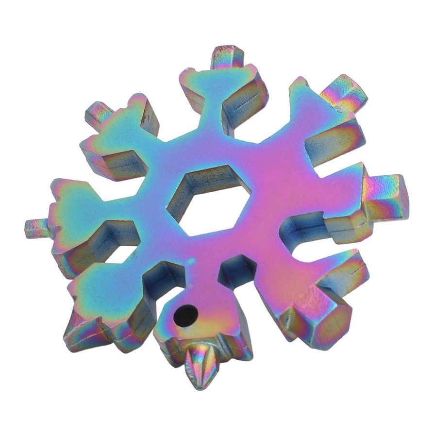 Buy Ying 18‑in‑1 Multifunctional Tool Snowflake Shape High‑Carbon Steel Spanner Portable Hex Wrench