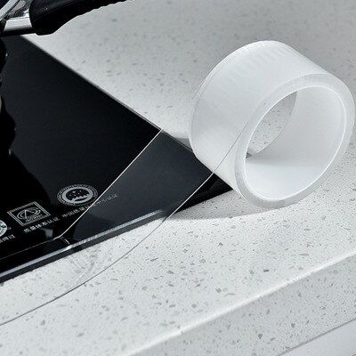 Kitchen Sink Transparent Acrylic Waterproof Mildew Tape Strong Mold Adhesive Tape Bathroom Gap Strip Pool water Seal sticker