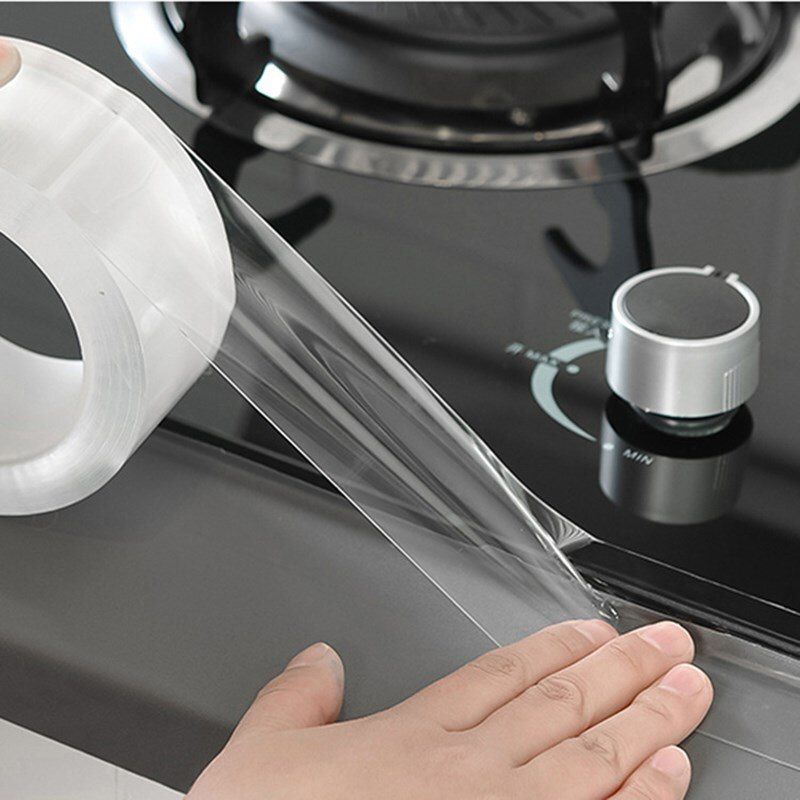 Kitchen Sink Waterproof Mildew Strong Self-adhesive Transparent Tape Nano Magic Bathroom Toilet Crevice Strip Self-adhesive