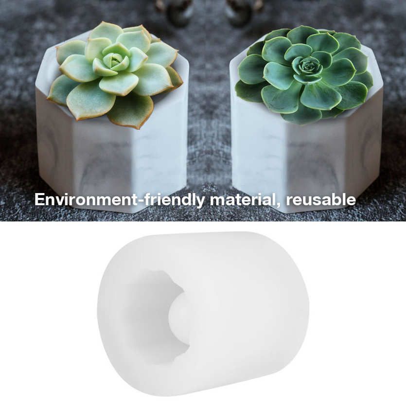 Silicone mold for succulent flower pots Mold pot in silicone Geometric Concrete and cement molds