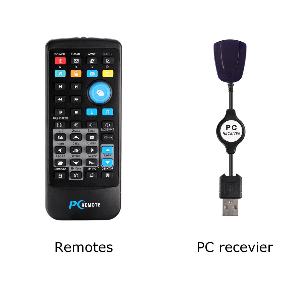 18m distance Wireless USB PC Remote Control Media Center Controller