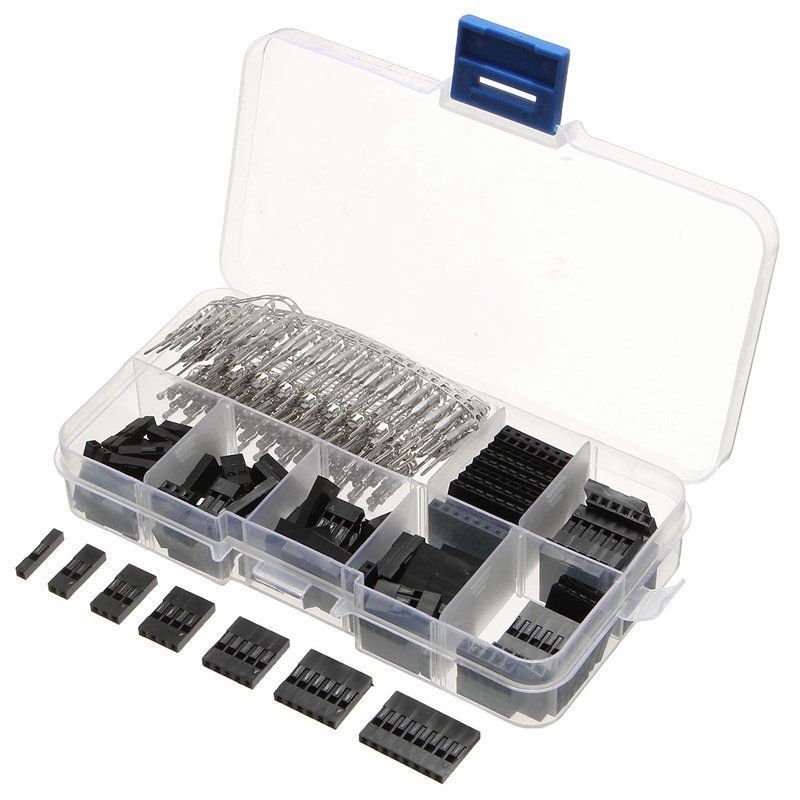 310pcs 2.54mm Male+Female Dupont Wire Jumper And ader Connector Housing Kit