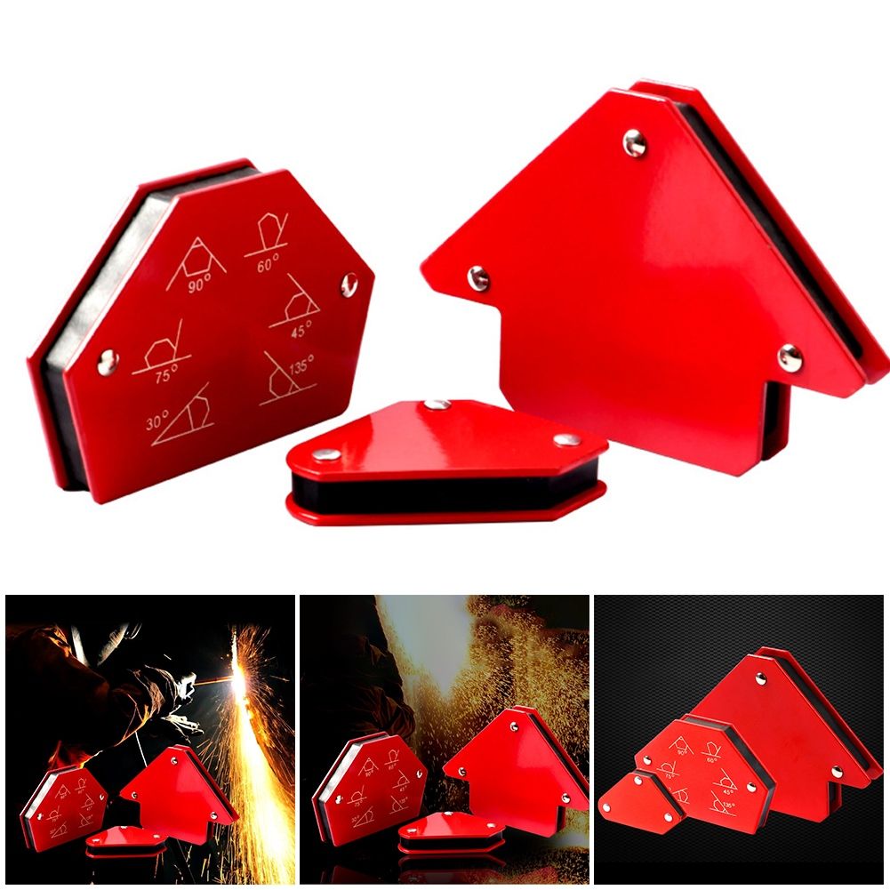 6Pcs 30-150 Degrees Magnetic Welding Triangle Positioner Fix Angle Holder Tool