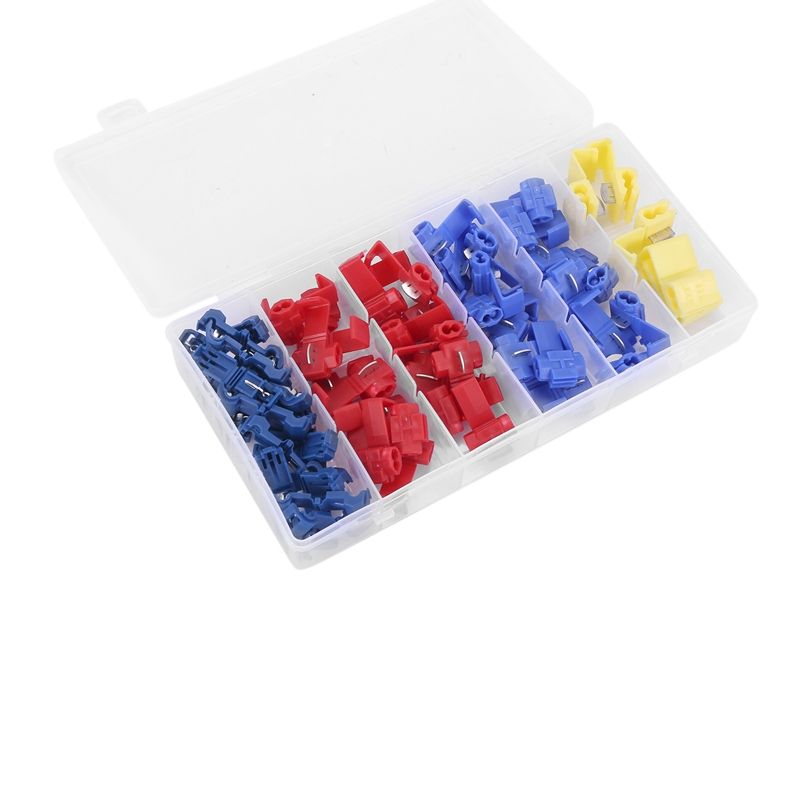 65Pcs Wire Line Connector Terminal Joint Quick Connection Clip Wire Crimp Connector