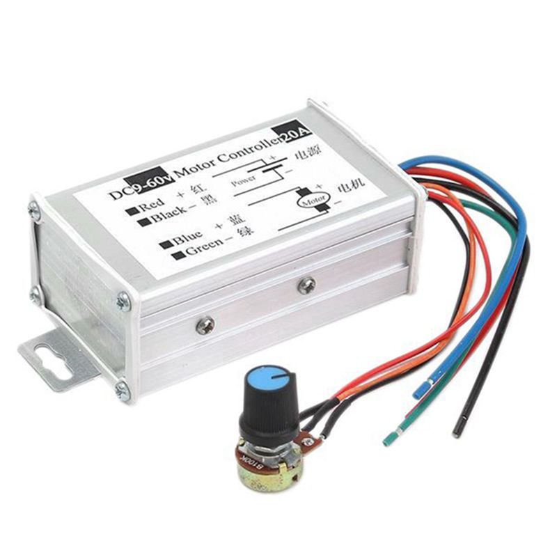 OIMG Motor Speed Controller Dc9V 12V 24V 48V 60V 20A Pwm Motor Speed Controller Regulator Driver 0-1200W Adjustable Current