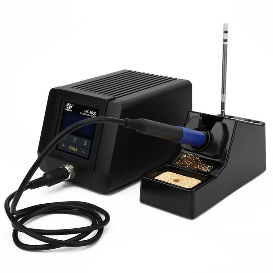 HK-1000 Intelligent Soldering Station Lead-Free Digital Display Iron Kit 90W 150~480℃