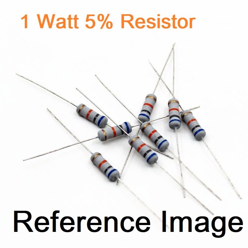 25Pcs- 1Watt 68K Ohm Resistor 1W 68K Ohm Metal Film Resistor 68K Ohm 1 Watt Metal Oxide Film Resistor Axial Leads 68K Ohm ±5% Tolerance 2 Pin Leads