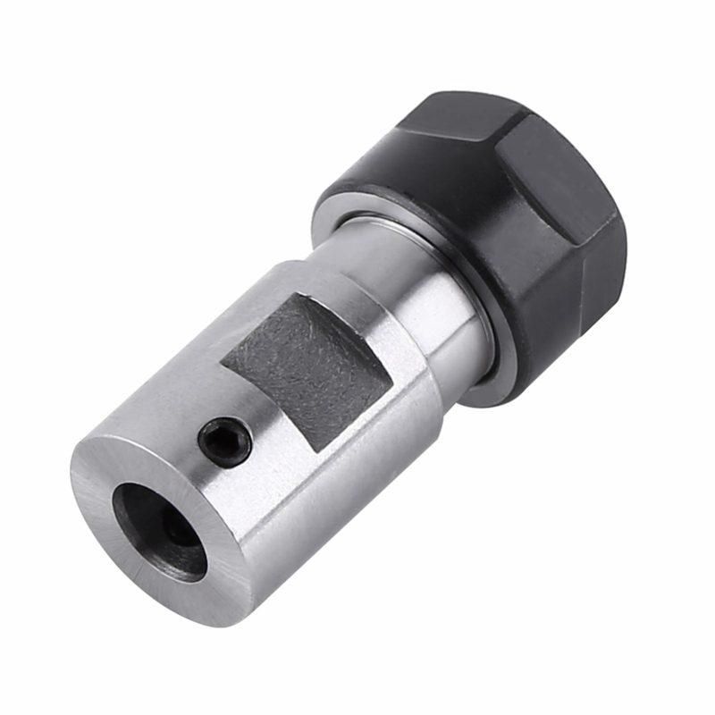 ER11 Collet Chuck Motor Shaft Extension Rod Spindle Collet Lathe Tools Holder Inner 8MM For CNC Milling Boring Grinding