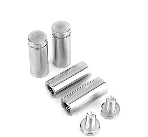 4 Pis 2Inch long Stainless Steel Advertising Bolts Glass Standoffs Fixing Mount