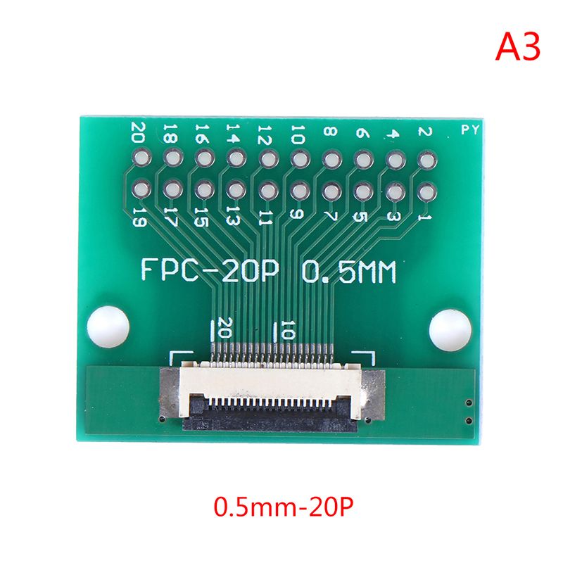 8P/12P/20P/24P/50Pin 0.5mm FFC FPC to DIP 2.54mm PCB Converter Board Adapter