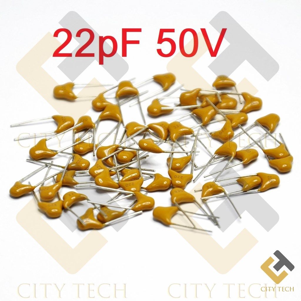 15Pcs- Multilayer Ceramic Capacitor 22pF 50V Monolithic Ceramic Chip Capacitor 5.08mm MLCC Electrical Circuitry & Parts