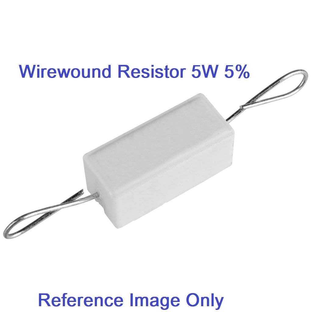 5Pcs- 5Watt 1K Ohm WIREWOUND 5W 1K Ohm Ceramic Cement Power Wirewound Resistor 1K Ohm 5 Watt Wire Wound 2Pin Leads Fixed Cement Resistor 5% Tolerance