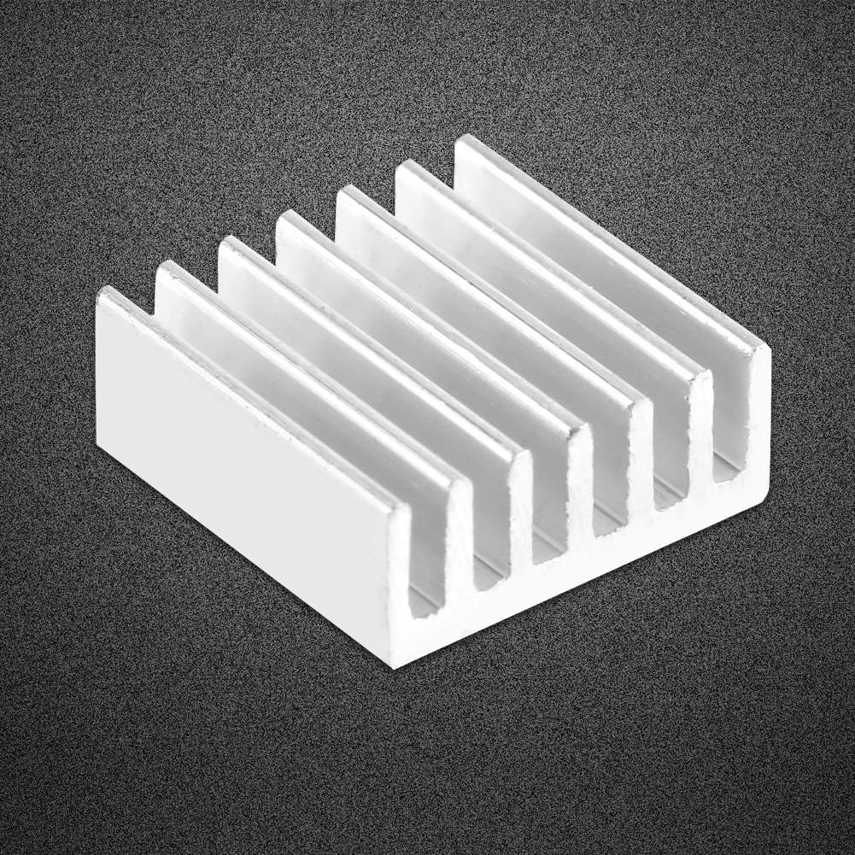 12pcs Small Aluminum Heatsink Cooling Kit with Adhesive Glue on Back 14x14x6mm