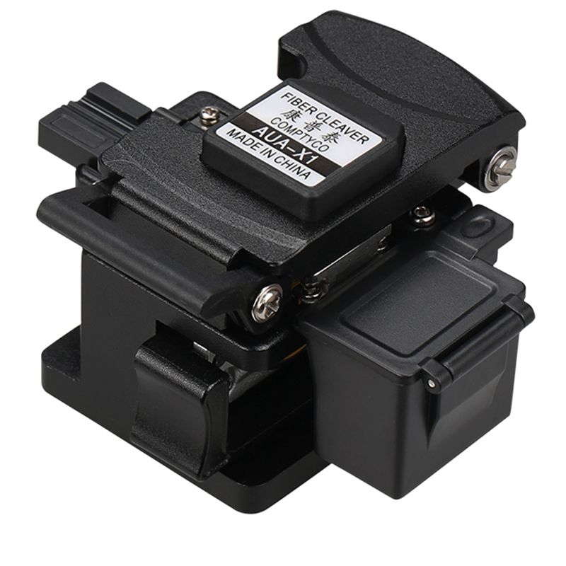 COMPTYCO AUA-X1 Fiber Cleaver FTTH Cable Fiber Optic Cutting Knife Tools Cutter Three-In-One Clamp Slot 24 Surface Blade