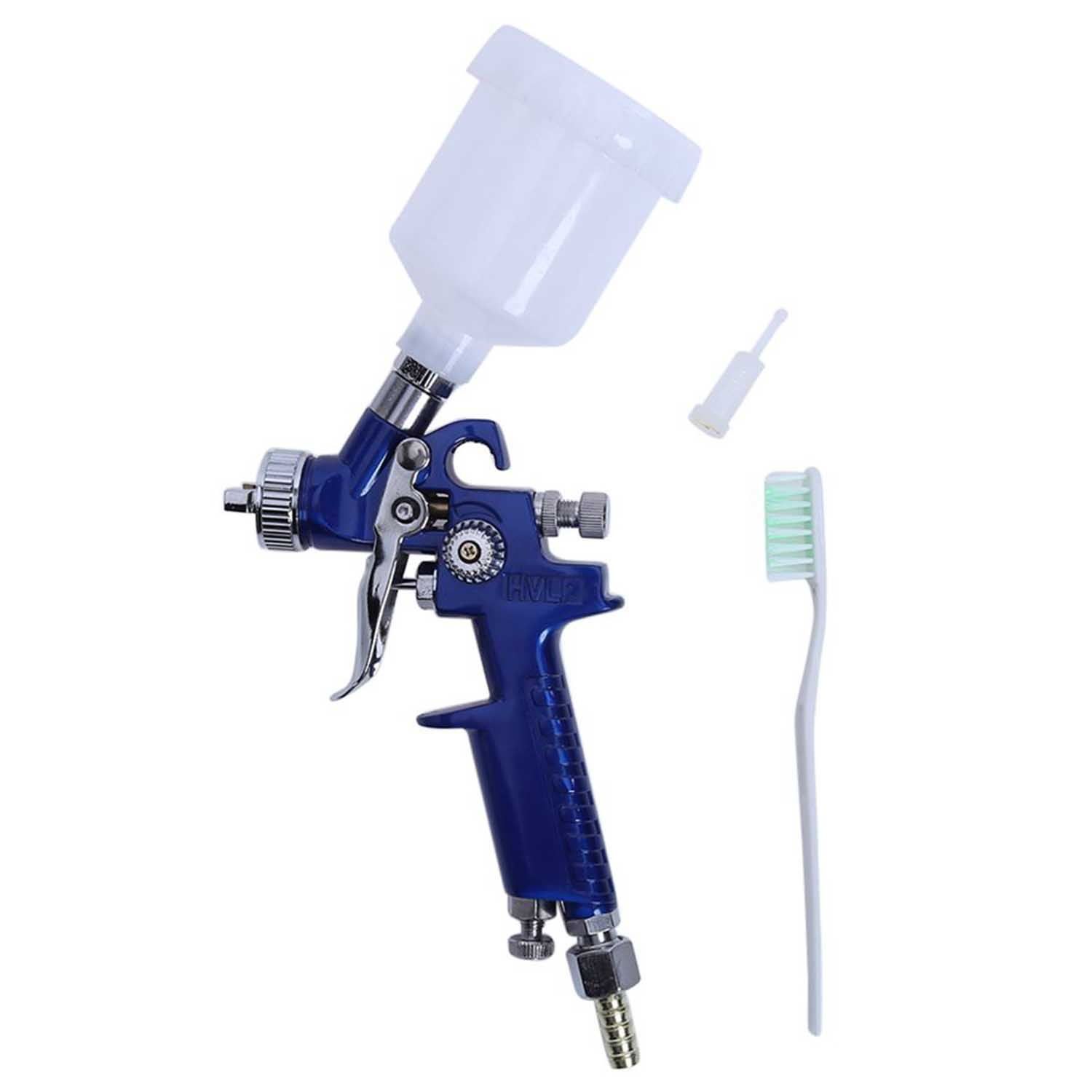 Delicate product 1.0MM Nozzle H-2000 Professional HVLP Spray Gun Mini Air Paint Spray Guns Airbrush For Painting Car Aerograph