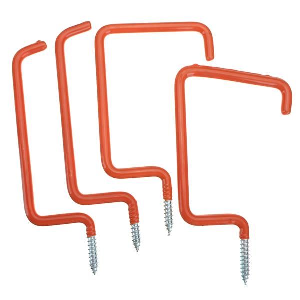Effetool 4pcs 6.5mm Iron Hooks Screw Ceiling Hanging Hooks With Thread