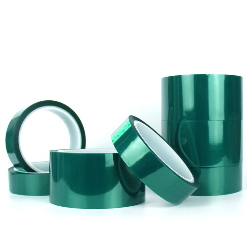 Green Insulation Tape Heat-resistant PET High Temperature tape for PCB Solder Plating Protection Car spray paint ing tape