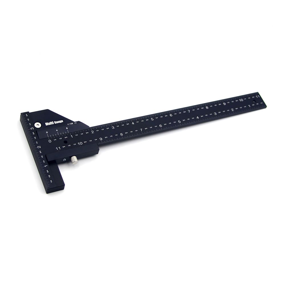 Woodworking Multifunctional Ruler Aluminum Alloy T-shaped Rulers Woodworking Scriber DIY Tools