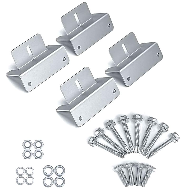 Solar Panel Mounting Brackets,Solar Panel Mounting Z Bracket, RV Solar Panel Mounting Brackets for 100W 150W 200W Solar