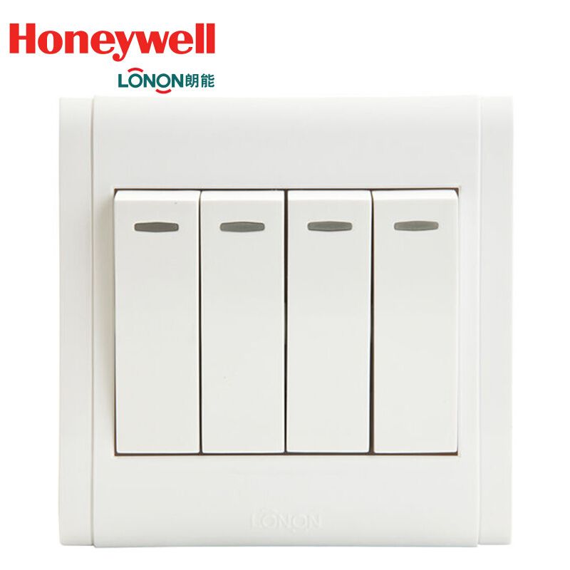 Honeywell LONON Four Gang Premium Caliber 4 Gang Electrical Wall Switch