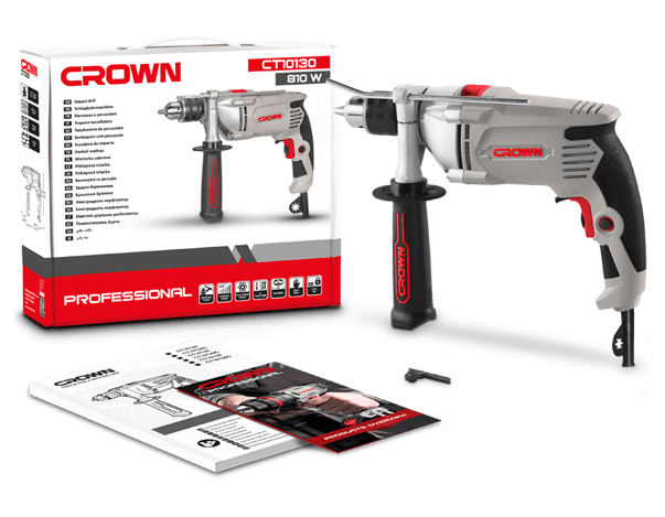 Crown Impact Drill /w Hammer Function 810W 16mm CT10130