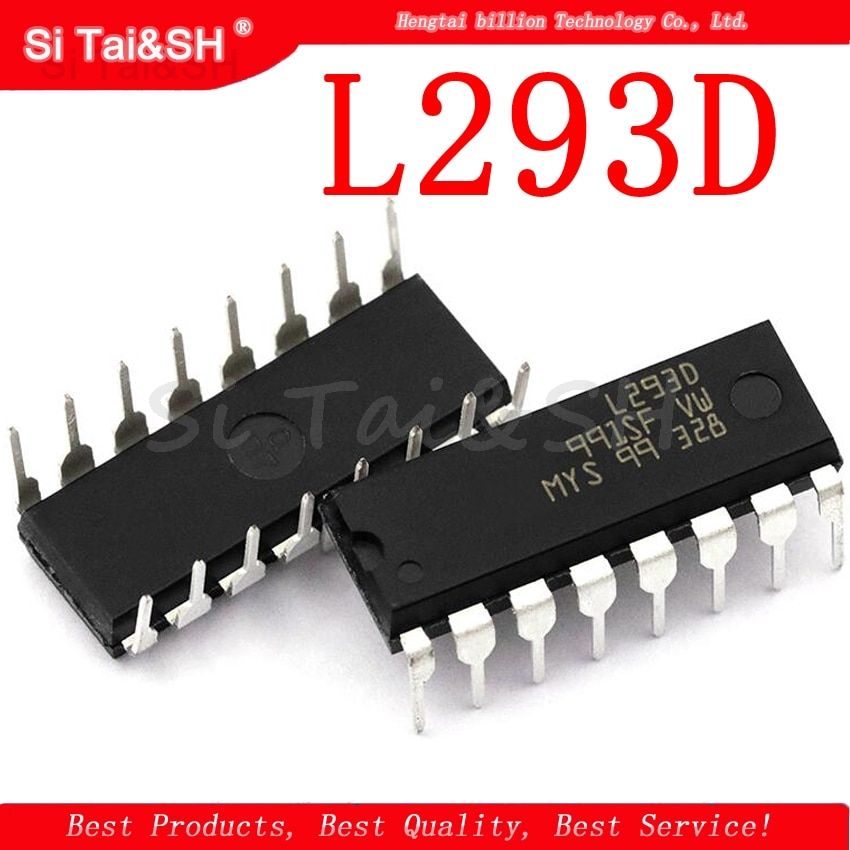 5PCS L293D L293 293 DIP-16 Stepper Driver Chip IC 100% Bridge driver - internal switch