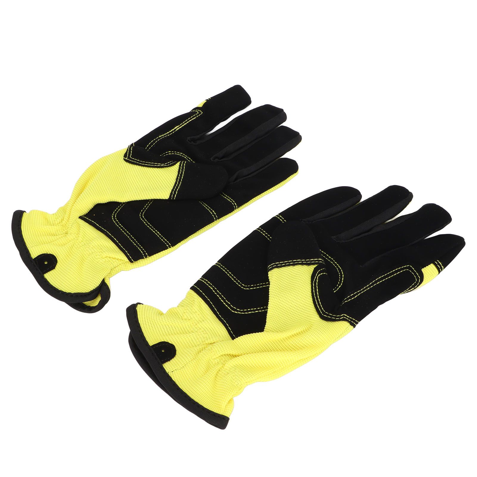 Chenmeng La 1 Pair Gardening Gloves Stab Resistant Wear Breathable Light Duty Work Yellow