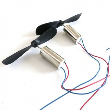 Ultra High Speed Core Less Motor 2 pcs with 2propeller