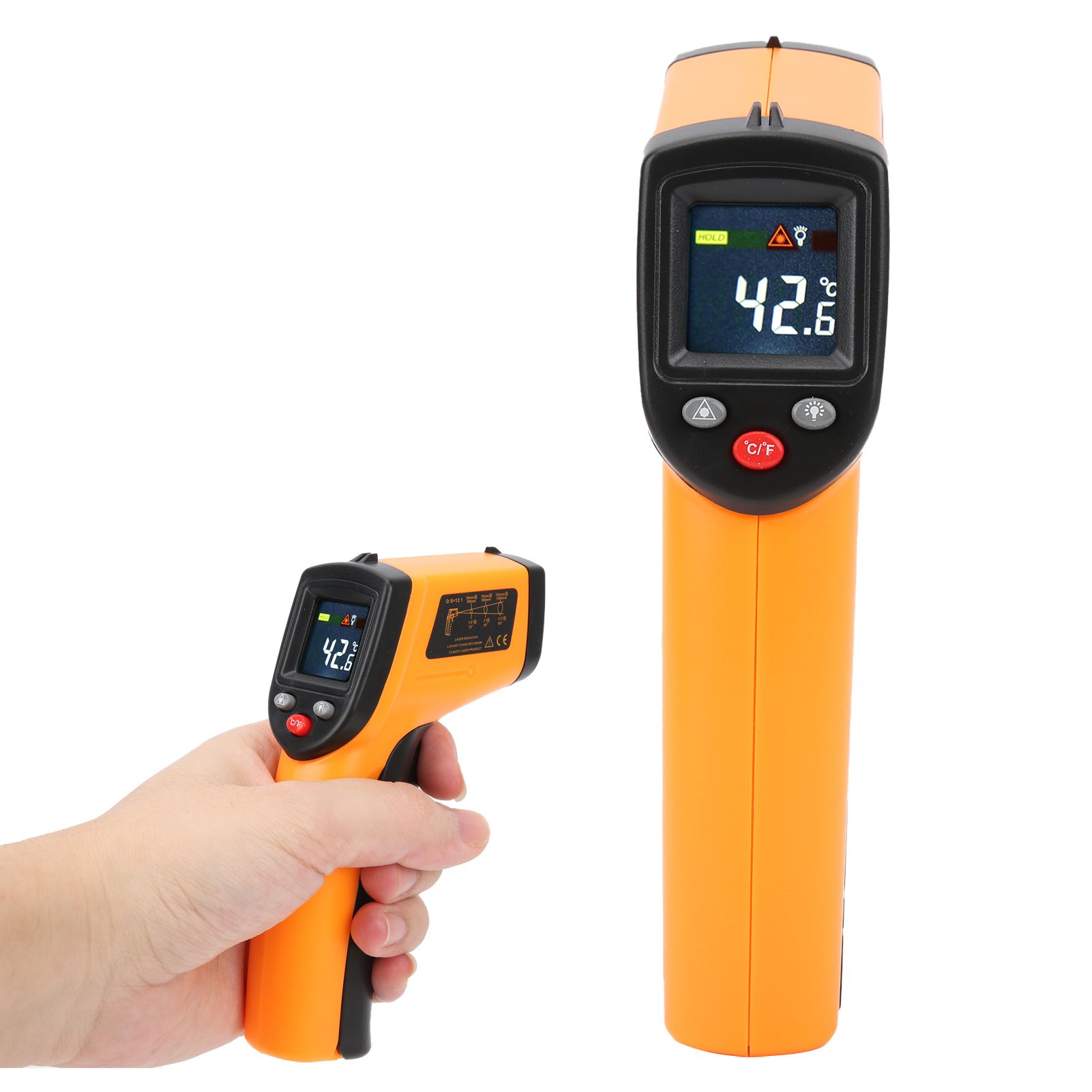 GM333 No‑Contact Thermometer Industrial Handheld Infrared Temperature Meter GDM