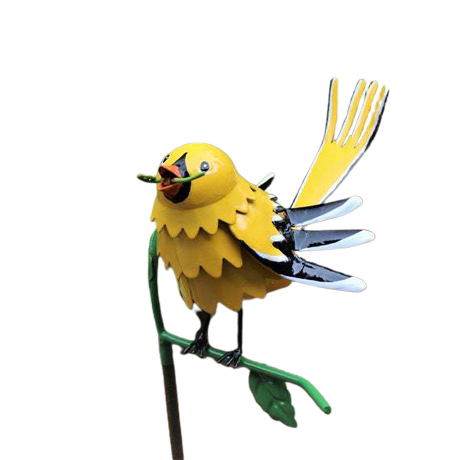 Realistic Bird Ornament Beautiful Iron Hanging Outdoor Animal Adornment Garden Decor