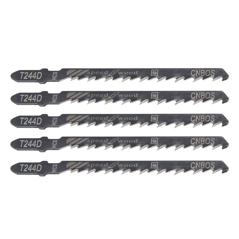 5pcs T244D Grinding Teeth Jig Saw Blade Reciprocating Curve Saw Blade