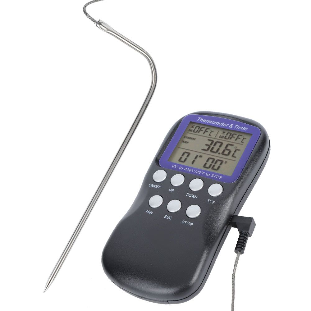 Digital Electric Food Thermometer For Oven Barbecue Grill Cooking Kitchen Acc VI