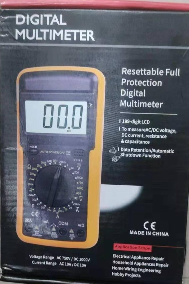 Professional LCD -VC9205A AC/DC Digital. Multimeter Ammeter ReEsistance Capacitance Tester Pen]]]]RRI