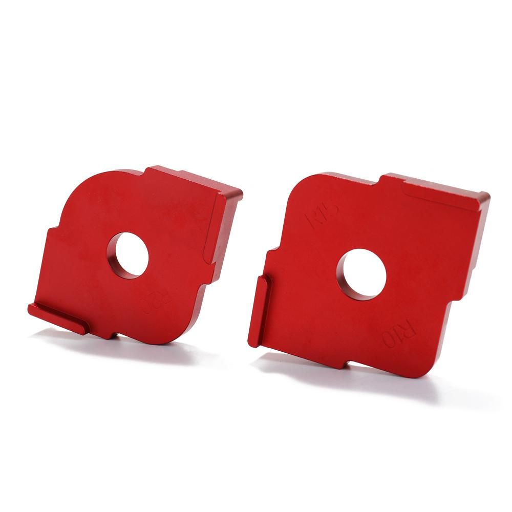 2pcs Half Round Corner Radius Quick Jig Positioning Template R-angle Locator Aluminum Alloy Engraving Machine for Woodworking