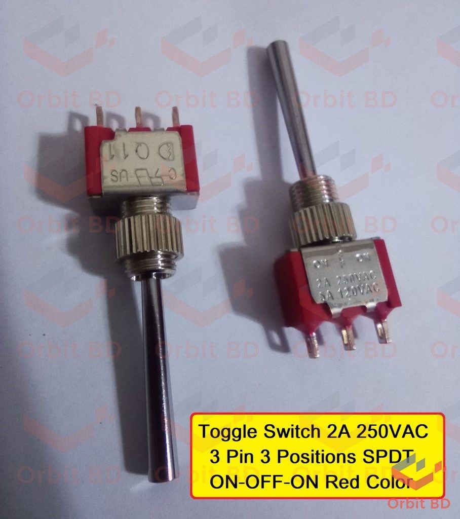 MTS203 2A 125VAC Miniature Toggle Switch-2Pcs