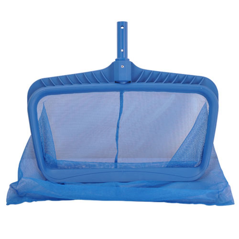 Leaf Skimmer Net Deep Plastic Leaf Rake with Bag Fine Mesh Net Catcher Cleaning Tool for Swimming Pool Hot Tub Pond Fountain
