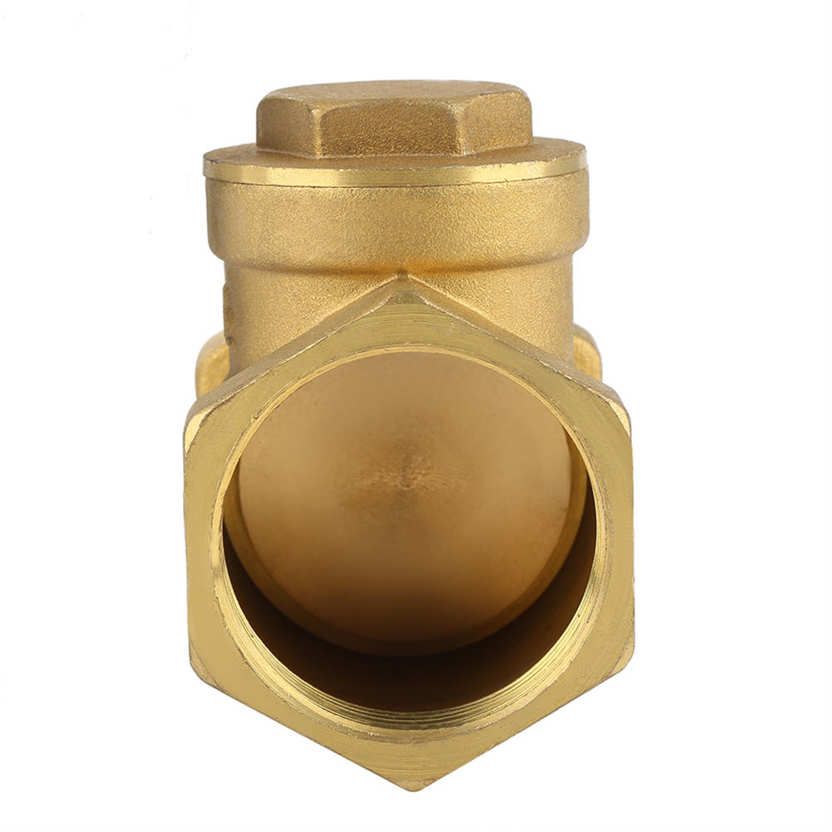 DN32 Check Valve Female Thread Brass Non-return Swing 232PSI Prevent Water Backflow