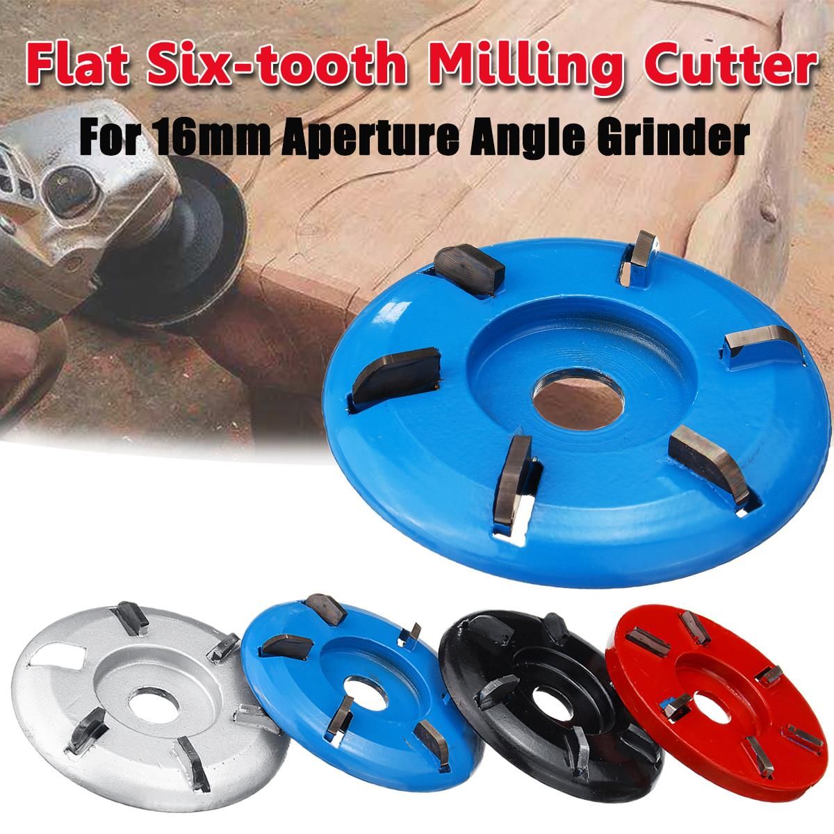 Tool parts 90mm Flat Teeth 16mm Grinder Blade Turbo Plane Wood Carving Milling Woodworking