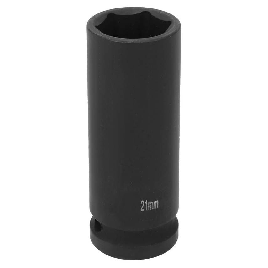 6 Point Impact Socket 1/2 Inch Drive 21/22/24mm Metric Deep Pneumatic Air Socke