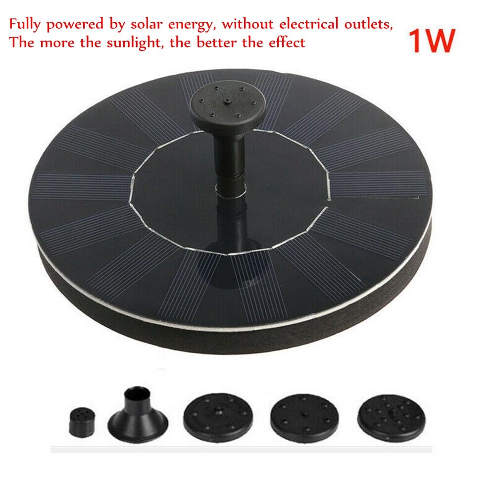 Continuous Water Spray Water Fountain Birdbath Round Garden Backyard Decor Home Pool Decor Solar Fountain Solar Powered Floating Pump Water Pump Float Pump
