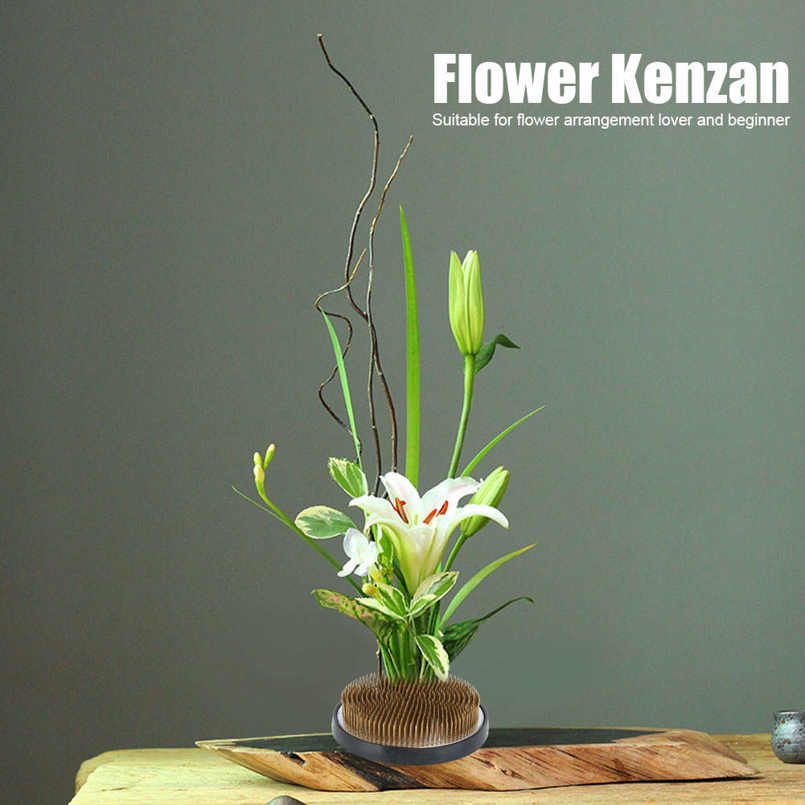 Round Shape Flower Kenzan Holder Japanese Arrangement Needle Pin Arranging Accessories