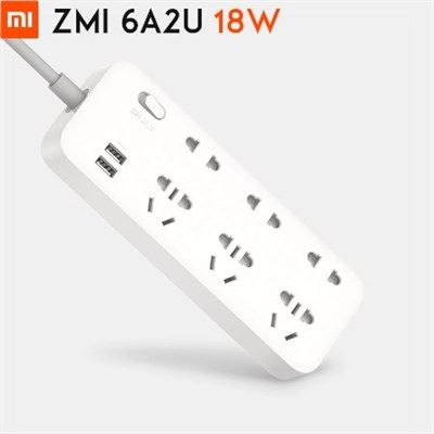 ZMI Multiplug 2 USB Charging Hub 6 AC Ports Socket Power