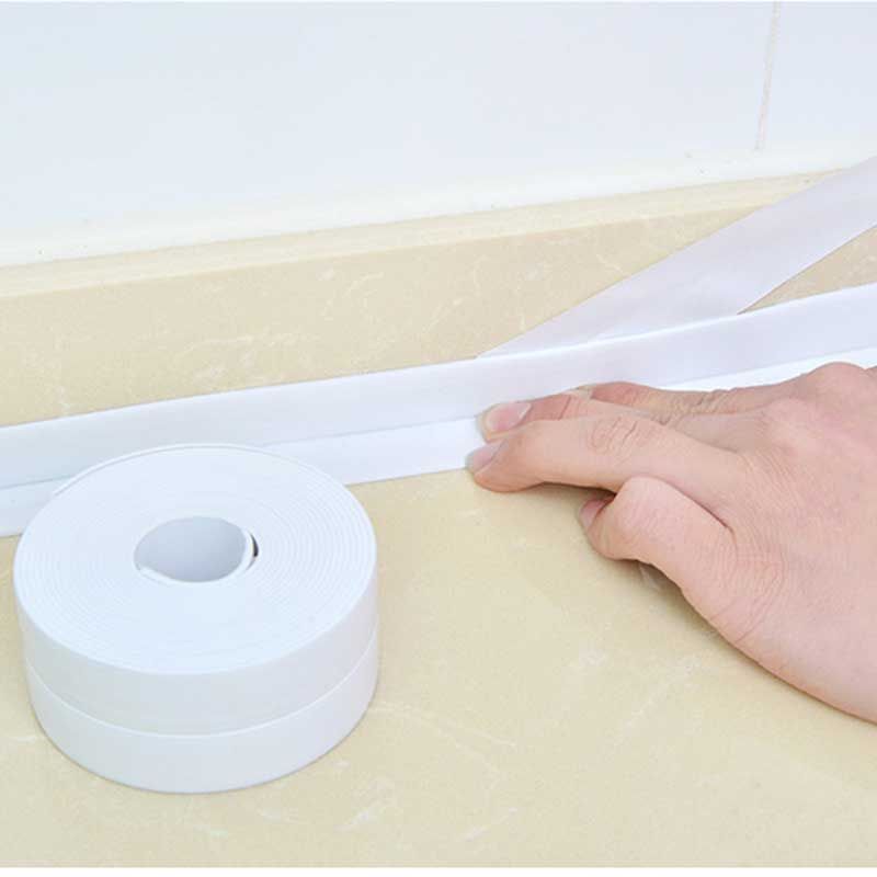 Self Adhesive Tape Bathtub Bathroom Shower Toilet Kitchen Wall Sealing Waterproof Mildewproof Tape LAD-sale