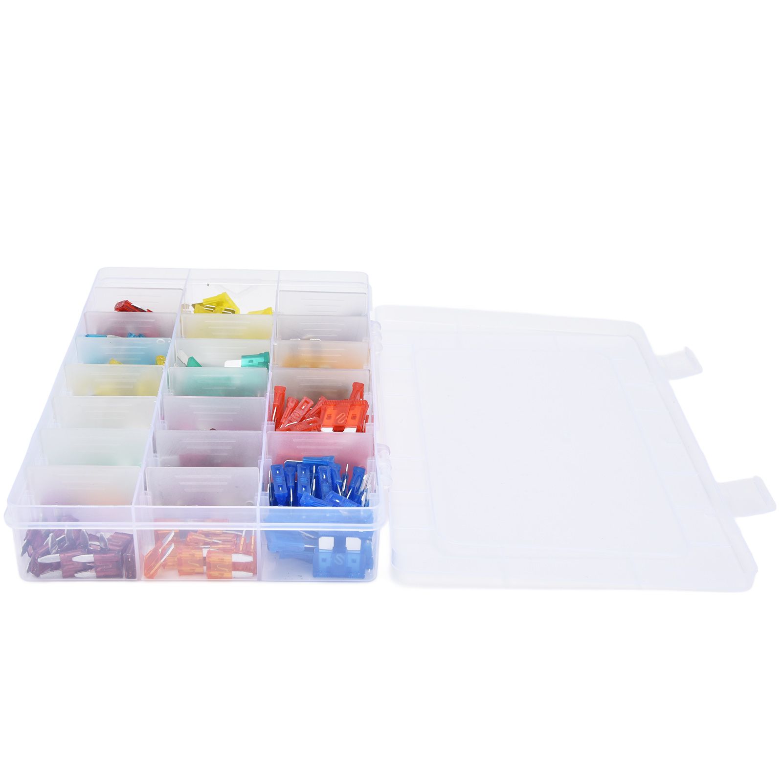 300Pcs Car Fuse Blade Small Medium Quick Fusing 2A‑40A Assortment Set Kit