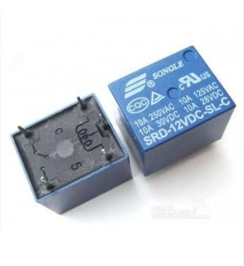 2Pcs Mini 12V DC Power Relay SRD-12VDC