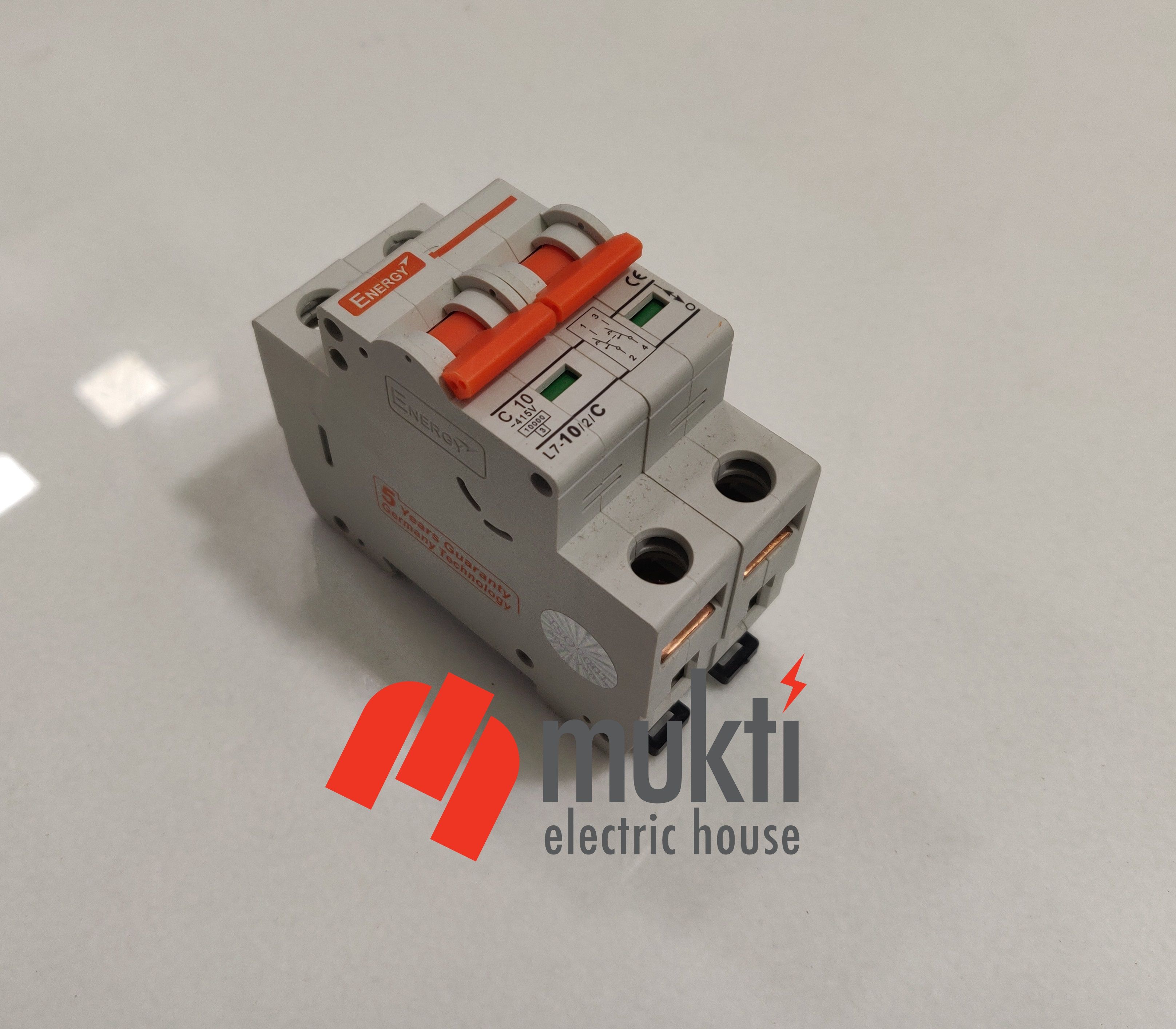 Energy MCB DP 16A 10kA Miniature Circuit Breaker Double Pole 2P