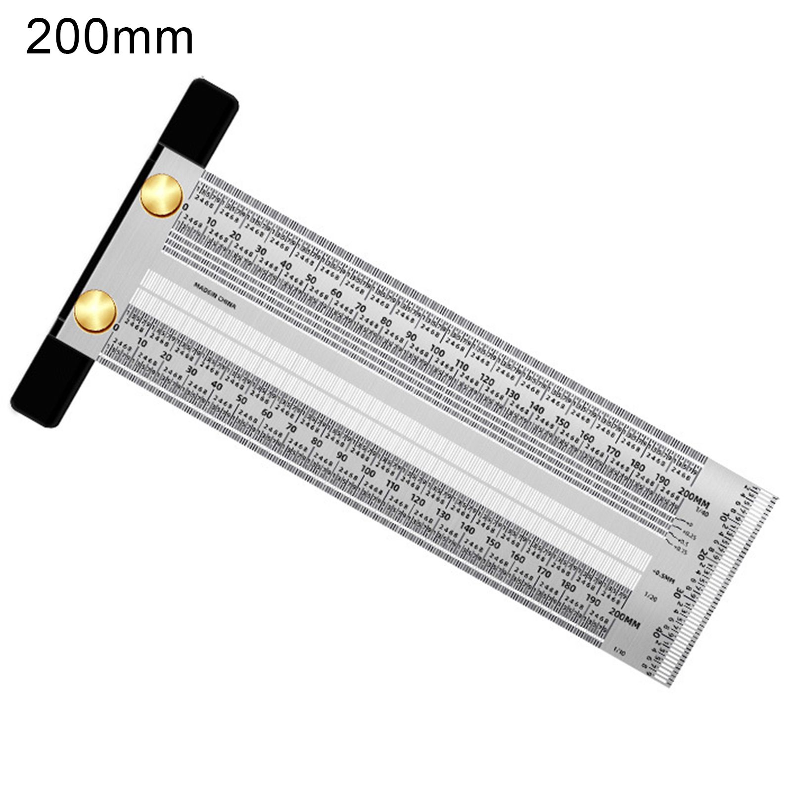 Scribing Ruler T Type Woodworking Marking Stainless Scribing Line Ruler