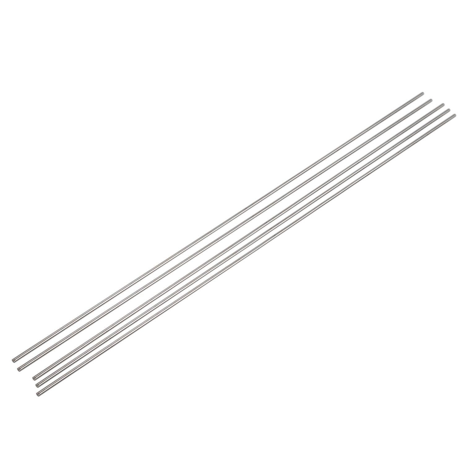 Harmony 5 Pcs DIY RC Model Stainless Steel Circular Round Rod Bar 500mm x 3mm